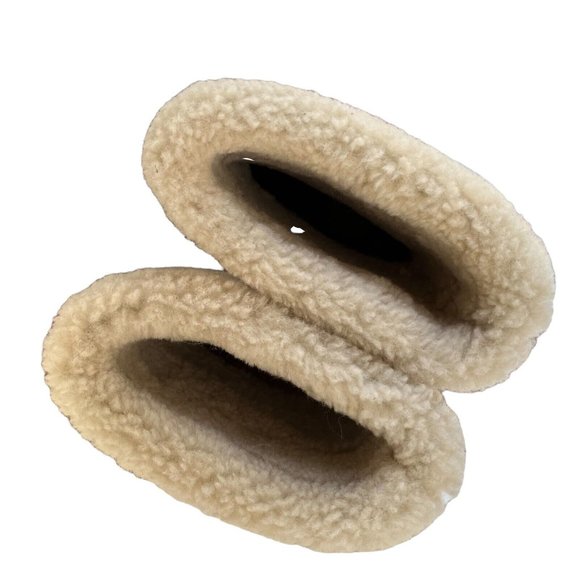 Marc Fisher Willow Leather Sherpa Cuff Pull On Ankle Boots - Picture 5 of 8